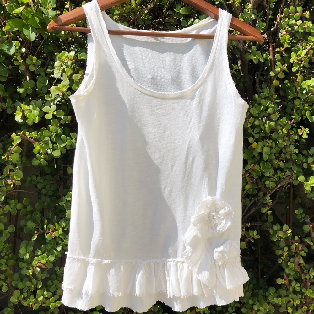 J.Crew white tank XS